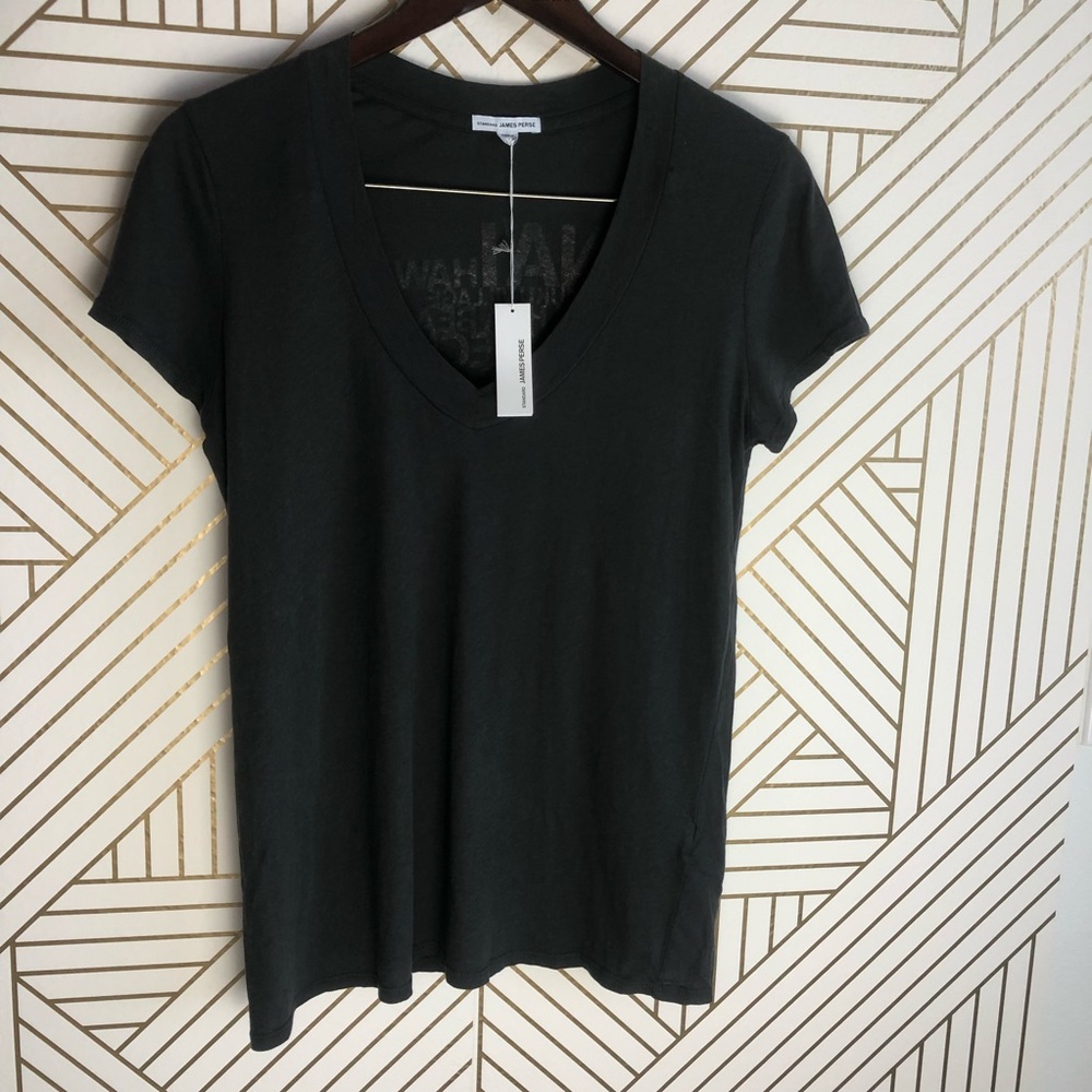 James Perse V-neck T-shirt Size 4 Hawaii NWT